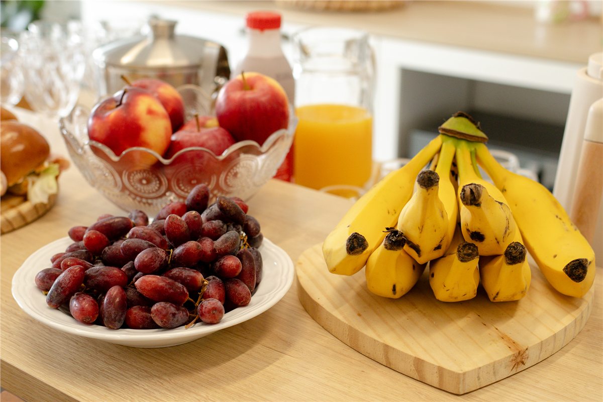 Frutas servidas no catering