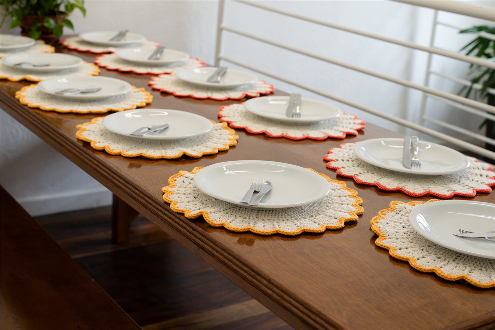 Mesa de catering posta na Lumus